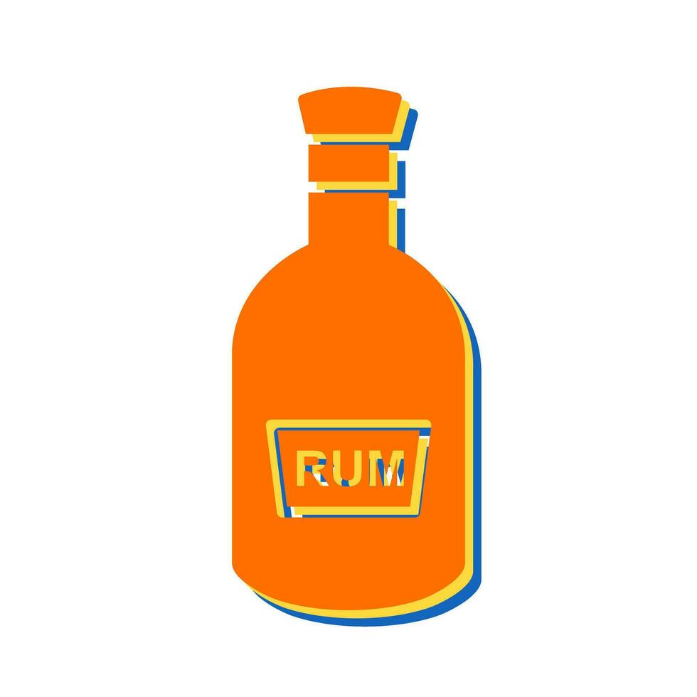 Bottle of Rum Vector Icon