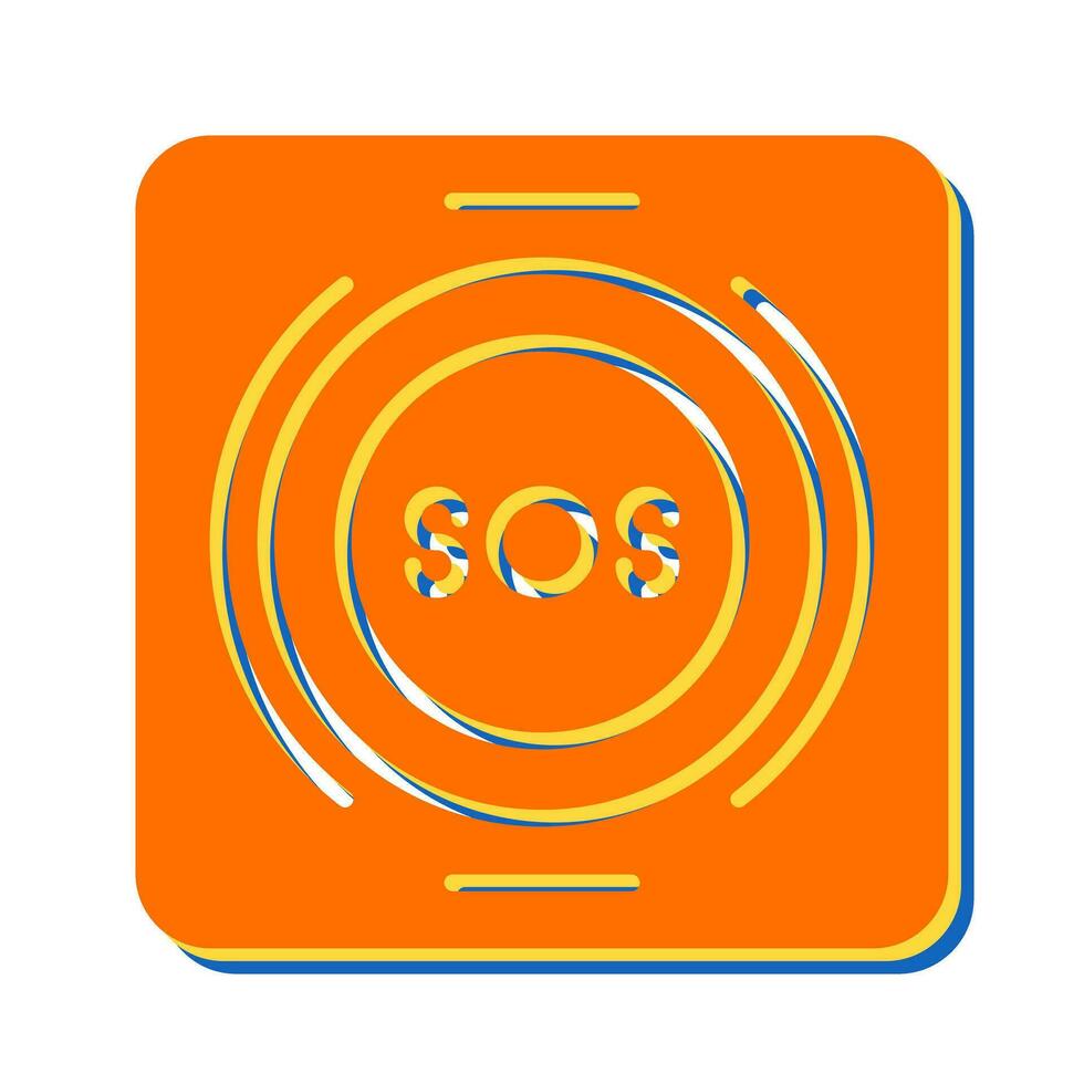 Emergency Button Vector Icon