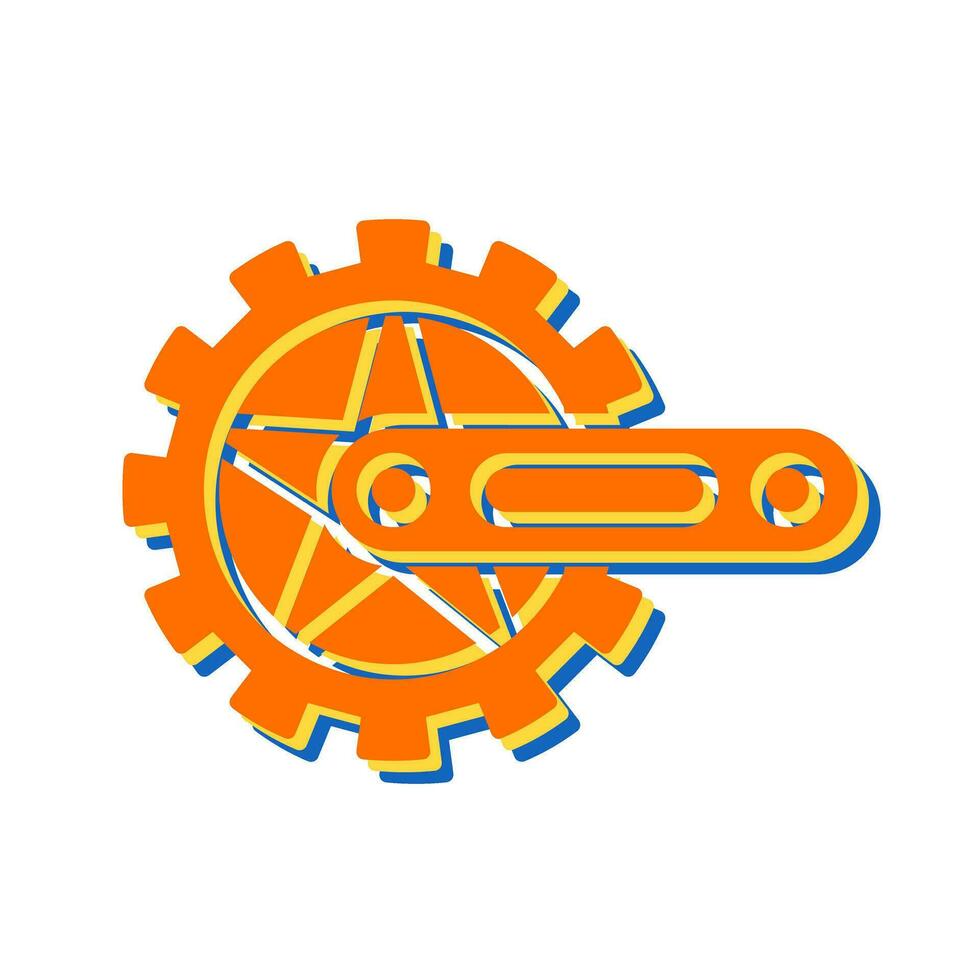 Crankset Vector Icon