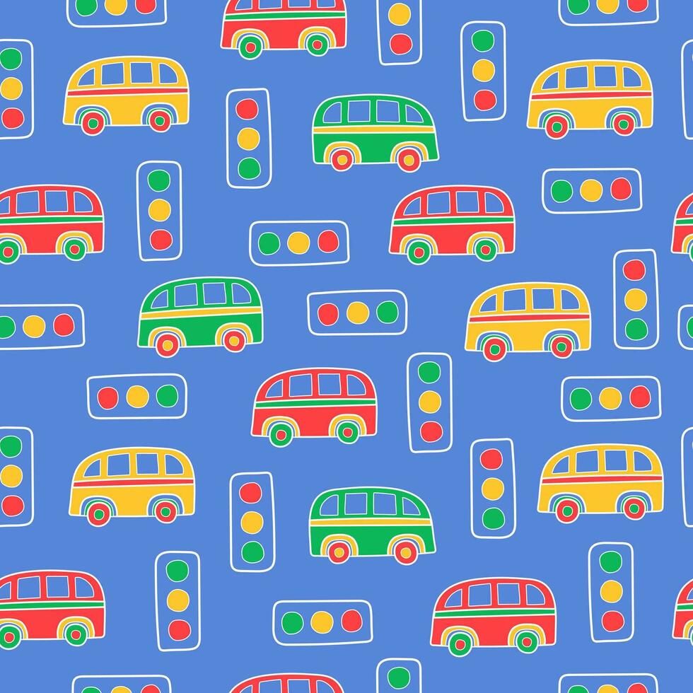 Seamless patterns, hand-drawn style vector