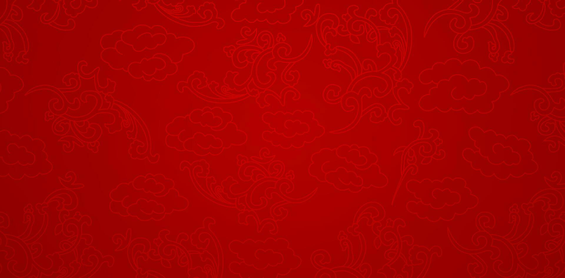 chino adornos sin costura modelo con rojo antecedentes para presentaciones marketing, cubiertas, anuncios, libros cubiertas, digital interfaces, impresión diseño plantillas material, Boda invitación tarjetas, publicidad vector
