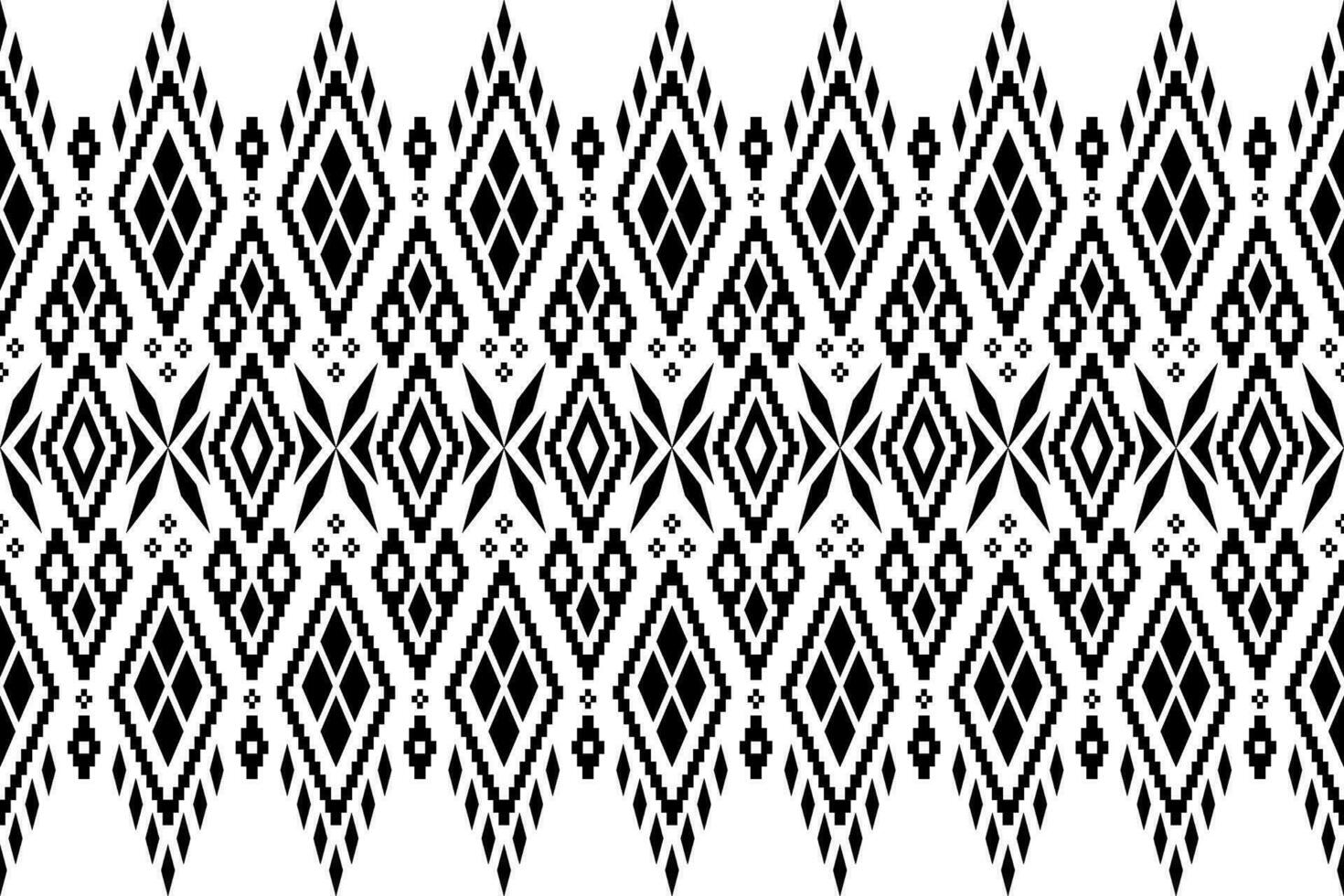 Cross stitch colorful geometric traditional ethnic pattern Ikat seamless pattern abstract design for fabric print cloth dress carpet curtains and sarong Aztec African Indian Indonesian vector
