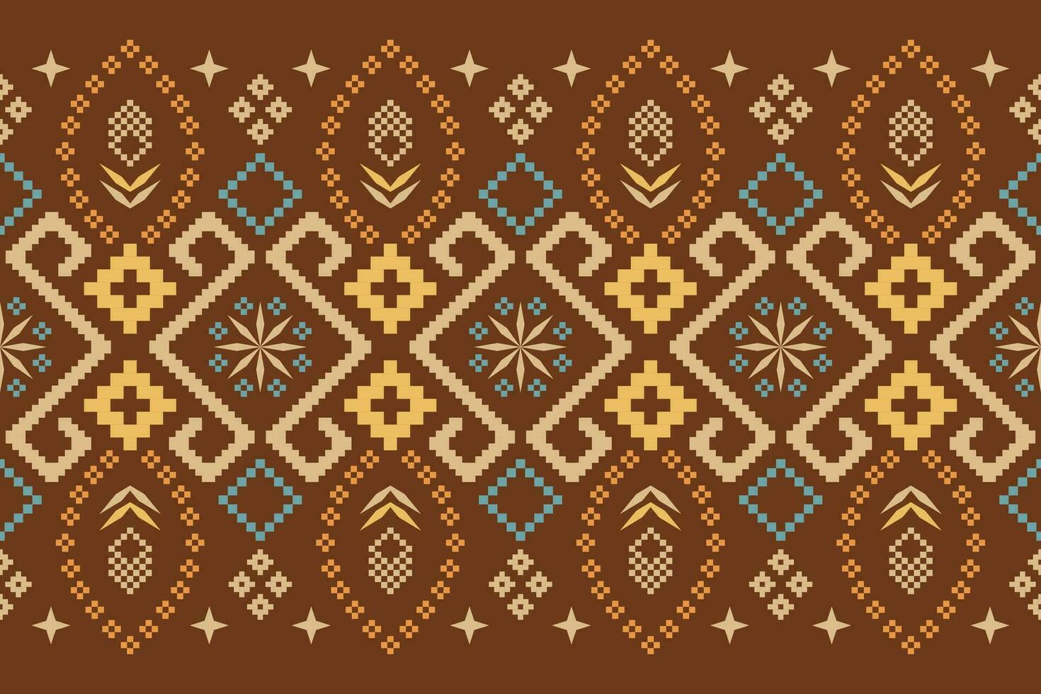 cruzar puntada vistoso geométrico tradicional étnico modelo ikat sin costura modelo resumen diseño para tela impresión paño vestir alfombra cortinas y pareo de malasia azteca africano indio indonesio vector