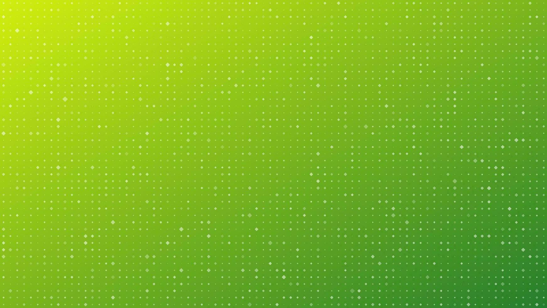 Abstract geometric gradient squares background. Green dot background with empty space. Vector illustration.