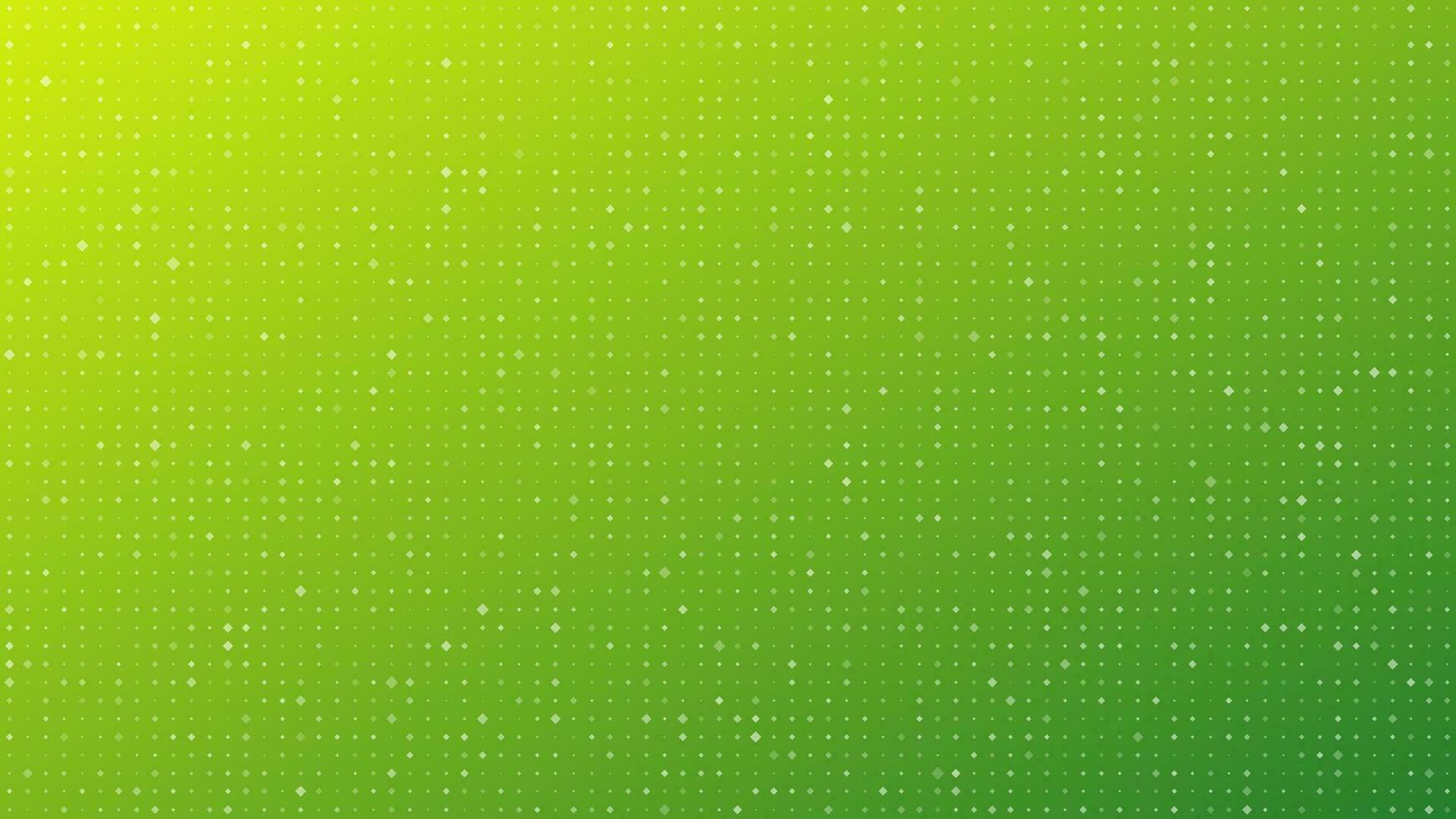 Abstract geometric gradient squares background. Green dot background with empty space. Vector illustration.