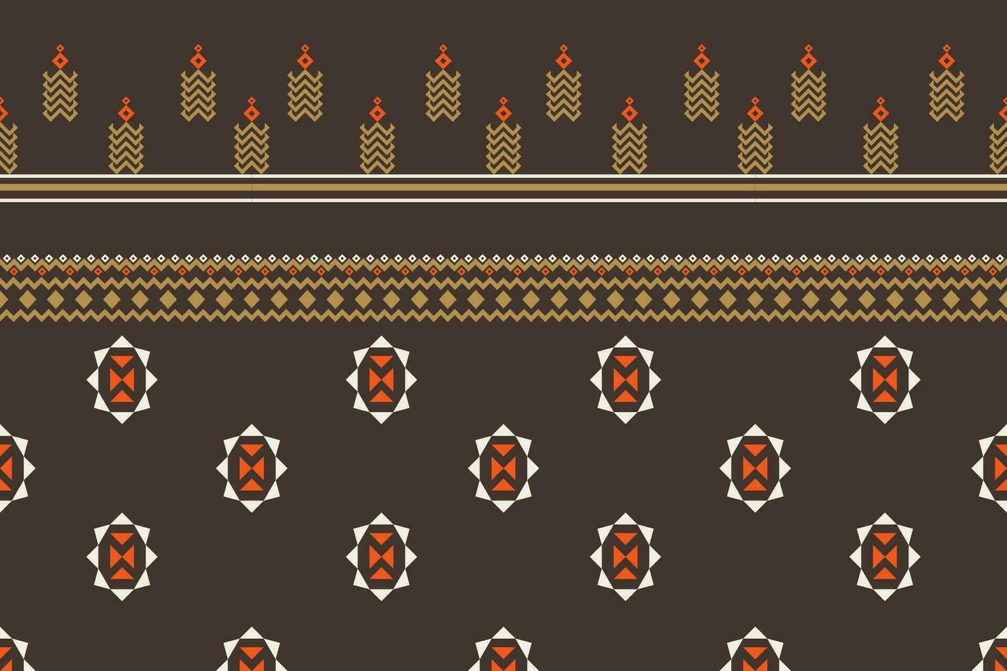 Damask style pattern for textile and decoration.Seamless pattern in tribal.Native aztec boho vector design.Background patch pattern with traditional style,design for decoraation and textiles