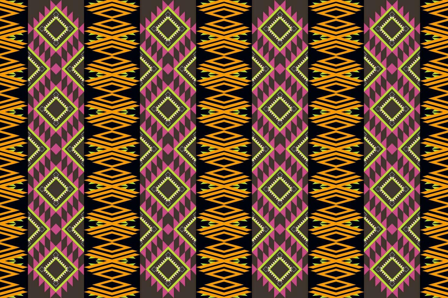 creativo vector sin costura decorativo étnico estilo patrón.fondo con azteca tribal ornamento.primavera verano otoño decoración.ikat geométrico gente ornamento.tribal étnico vector textura