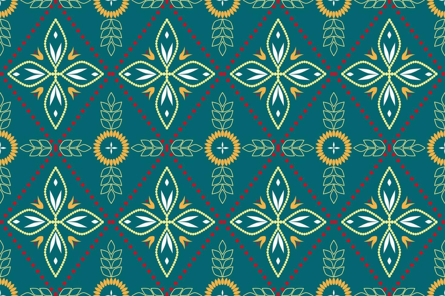 Ethnic abstract ikat.Seamless pattern in tribal.Colorful vector seamless patterns collection.Spring summer autumn decor.Festival elements with coloful background.