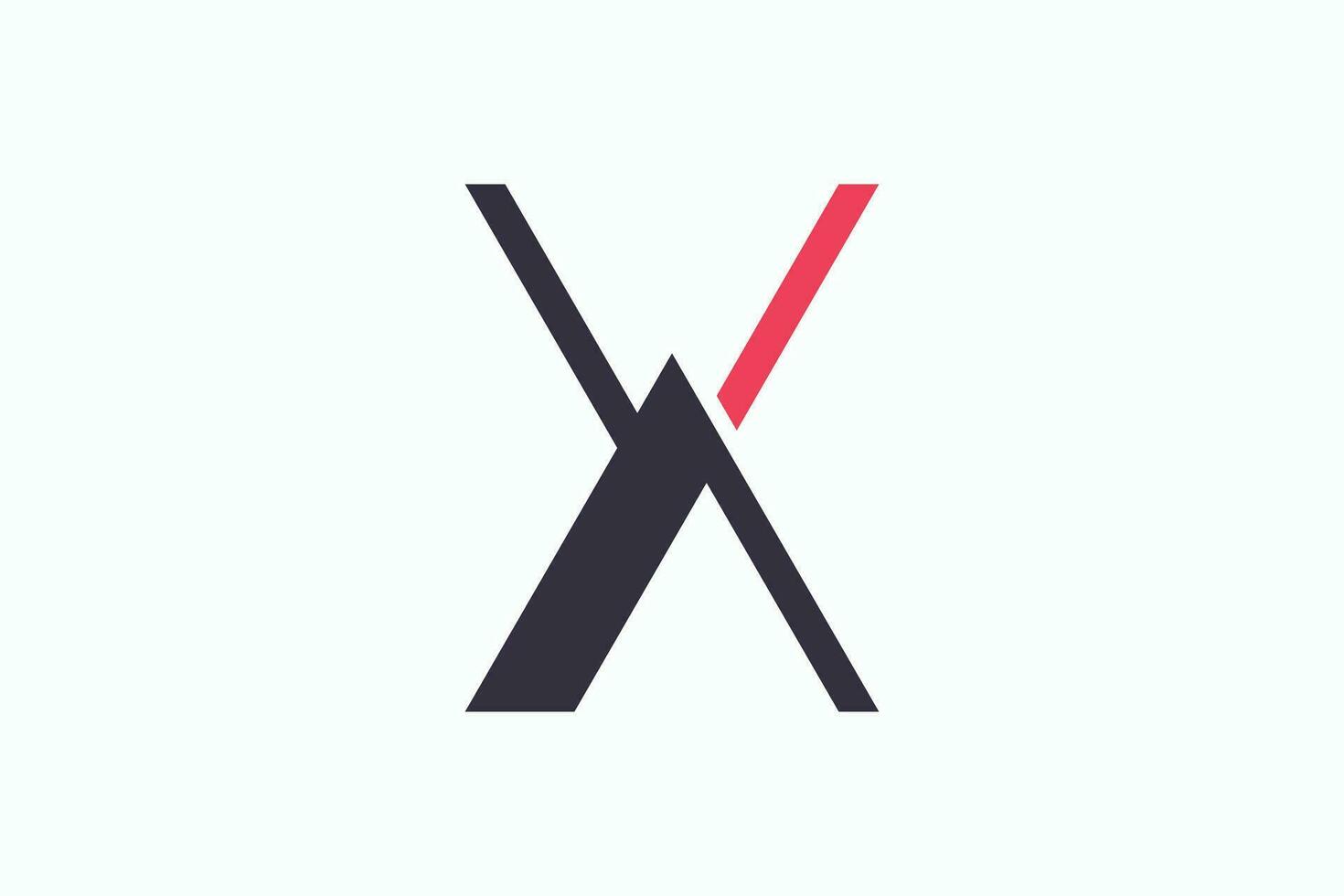 letter x logo design with for initial your business vector