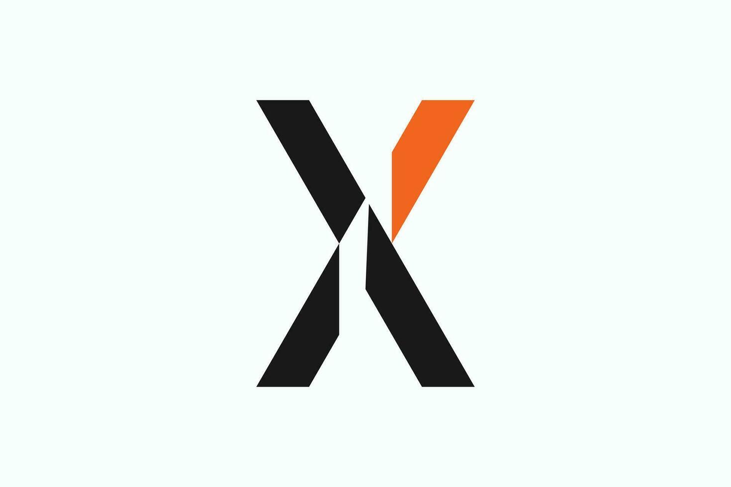 letter x logo design with for initial your business vector