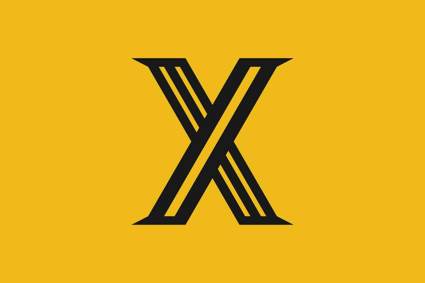 letter x logo design with for initial your business vector