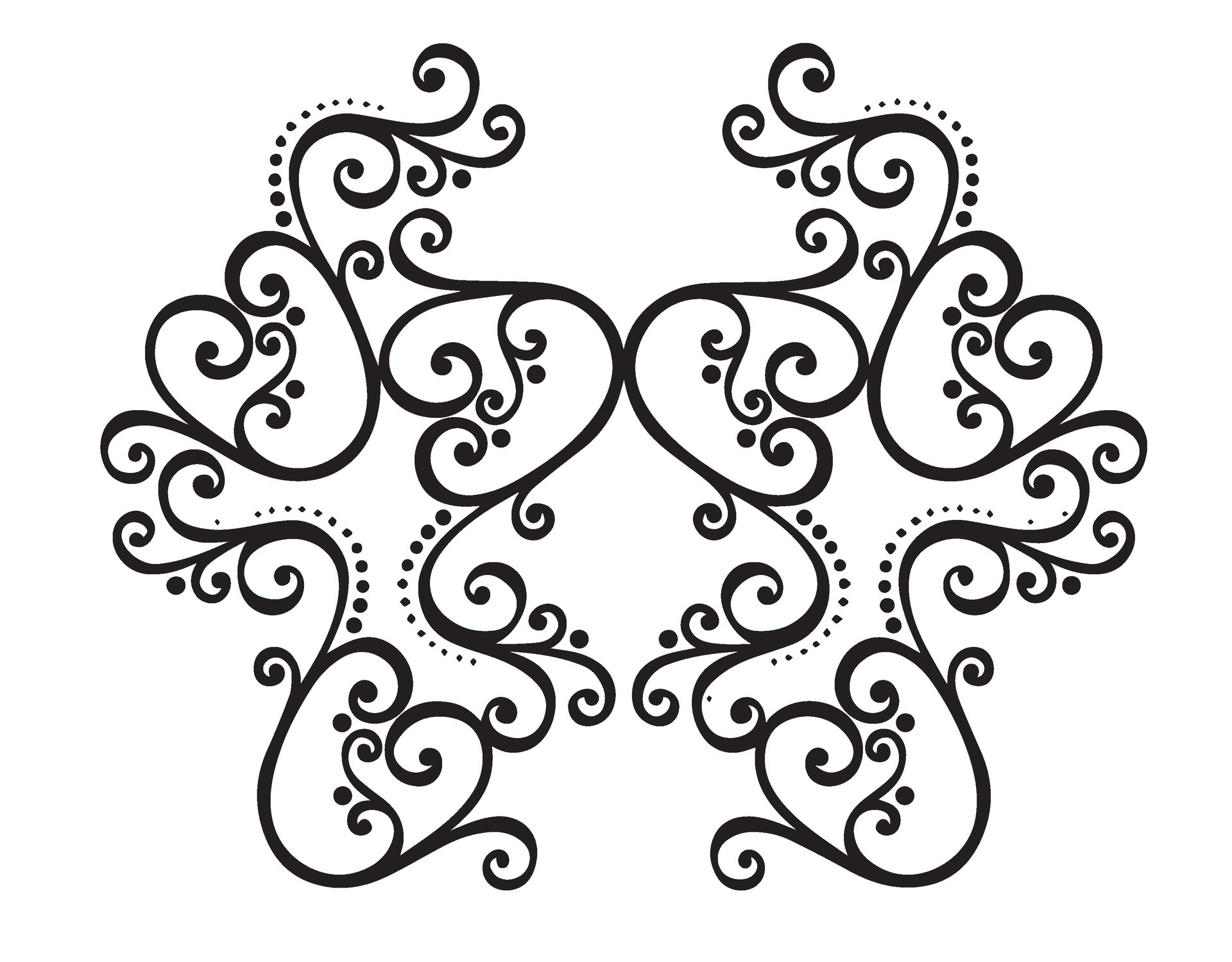 Flower Vines Vector Design in Black and White 28268439 Vector Art at