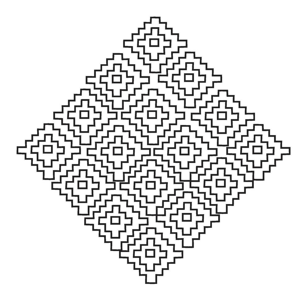 vector abstract pattern  for hand embroidery,