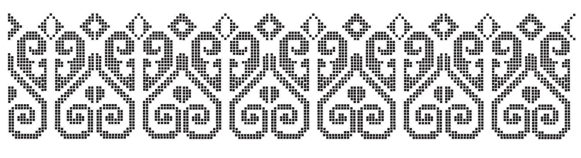 Small Dots and Squares Vector pattern illustration in black and whitea