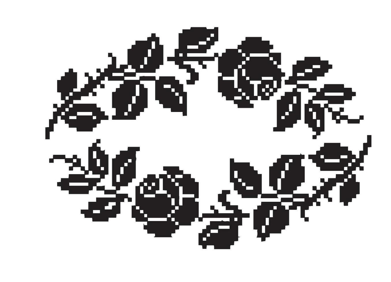 Small Dots and Squares Vector pattern illustration in black and whitea