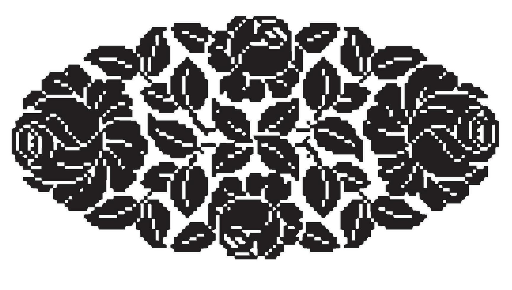 Small Dots and Squares Vector pattern illustration in black and whitea