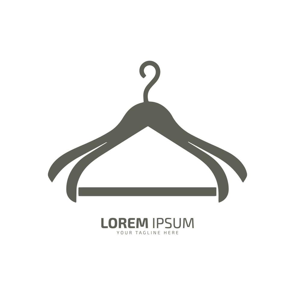 Fashion business logo template, branding design, hanger vector, hanger icon man suit hanger vector