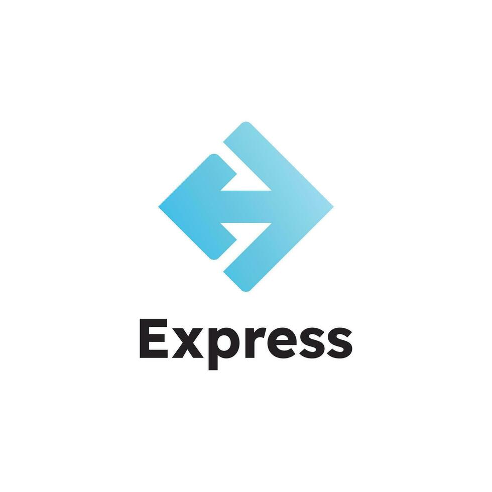 Express logo Vector icon design illustration Template