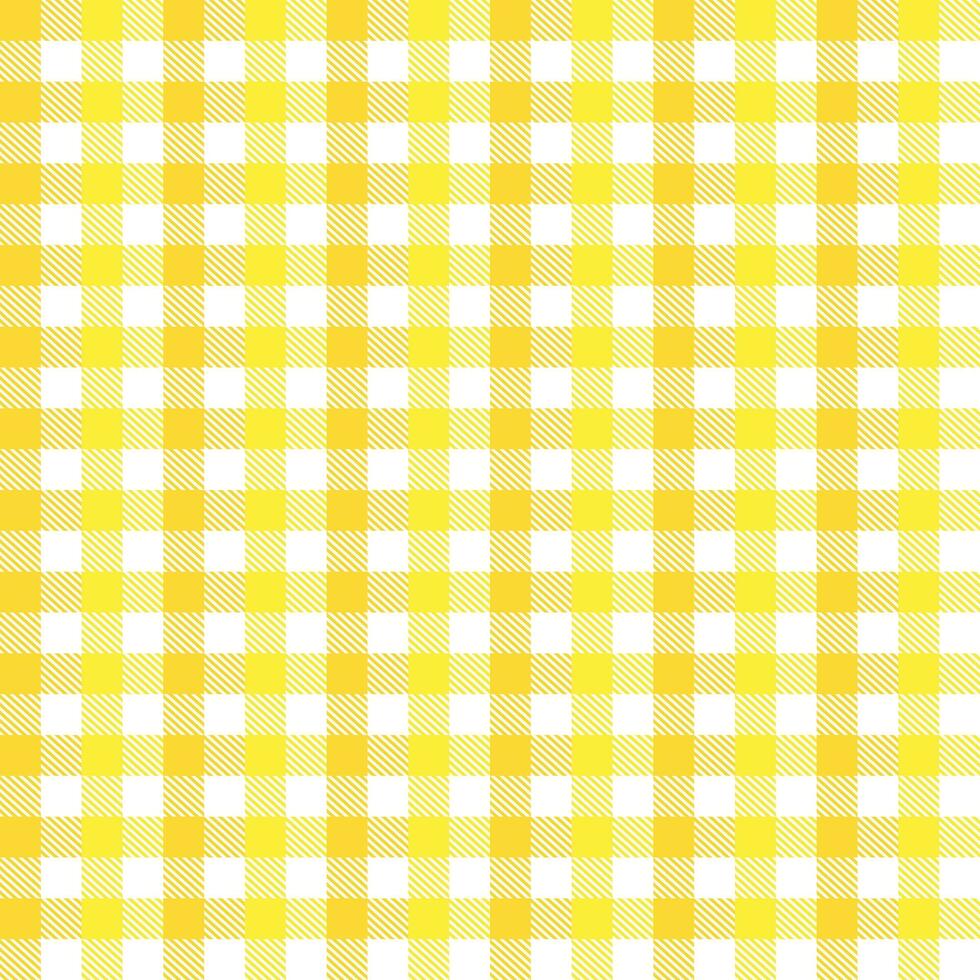 Yellow plaid pattern with oblique line inside background. plaid pattern background. plaid background. Seamless pattern. for backdrop, decoration, gift wrapping, gingham tablecloth, blanket, tartan. vector