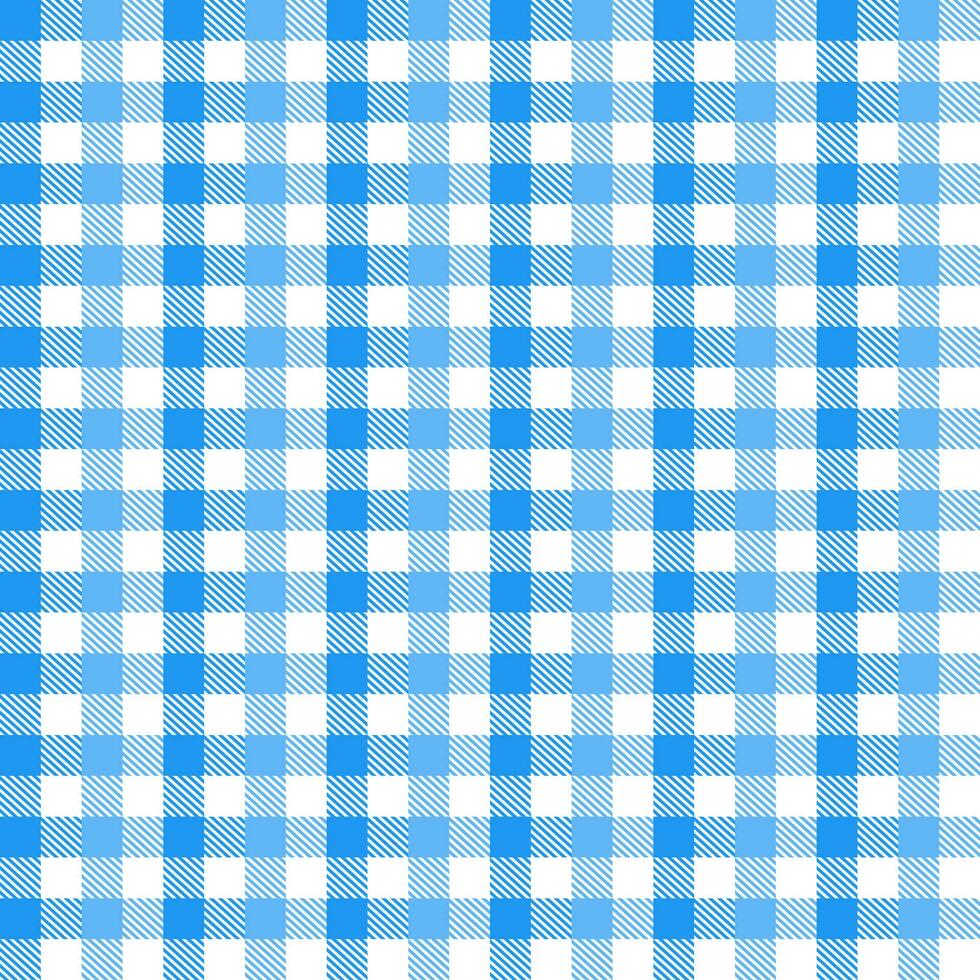 Blue plaid pattern with herringbone pattern inside background. plaid pattern background. plaid background. Seamless pattern. for backdrop, decoration, gift wrapping, gingham tablecloth, blanket vector