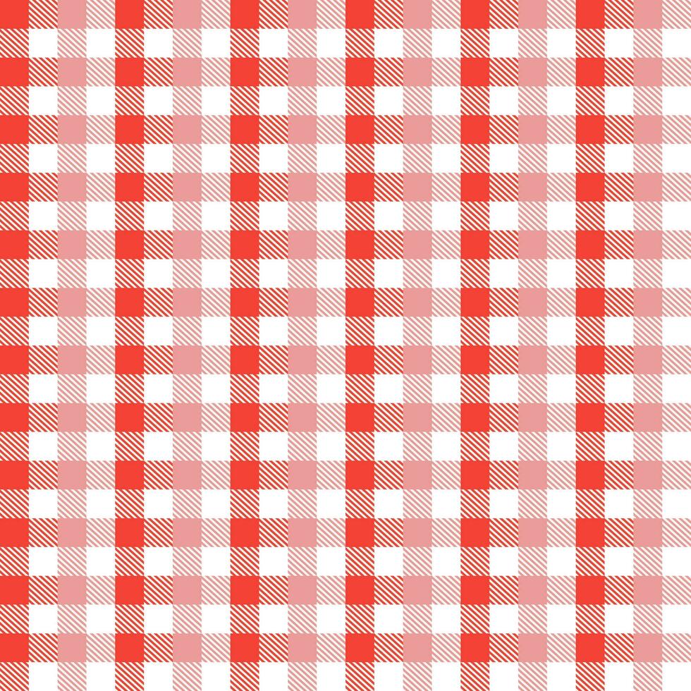 Red plaid pattern with oblique line inside background. plaid pattern background. plaid background. Seamless pattern. for backdrop, decoration, gift wrapping, gingham tablecloth, blanket, tartan. vector