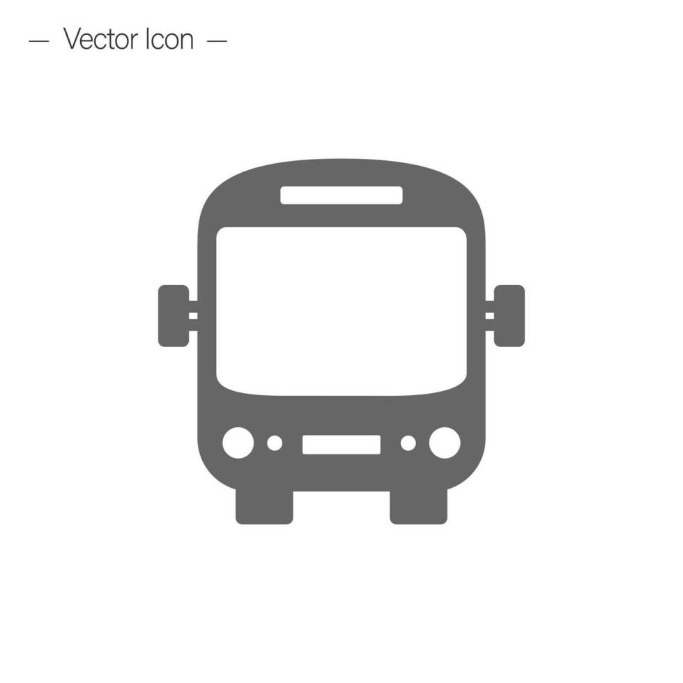 Bus icon. Vector illustration isolated on a white background.