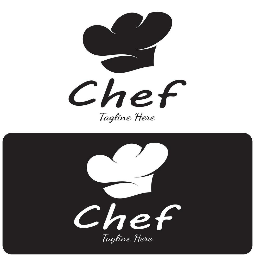 profesional logo cocinero o cocina cocinero sombrero.para negocio, hogar cocinar y restaurante chef.panadería,vector vector