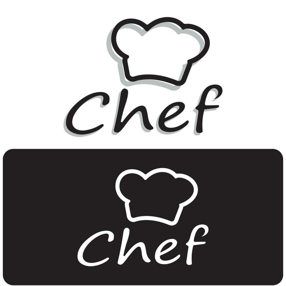 professional logo chef or kitchen chef hat.for business,home cook,and restaurant chef.bakery,vector vector