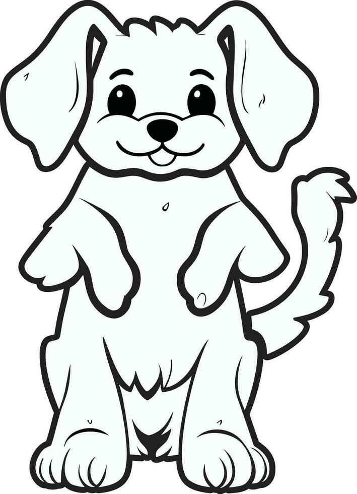 dog coloring pages vector