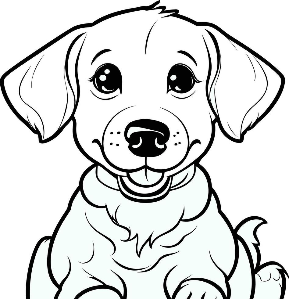 dog coloring pages vector