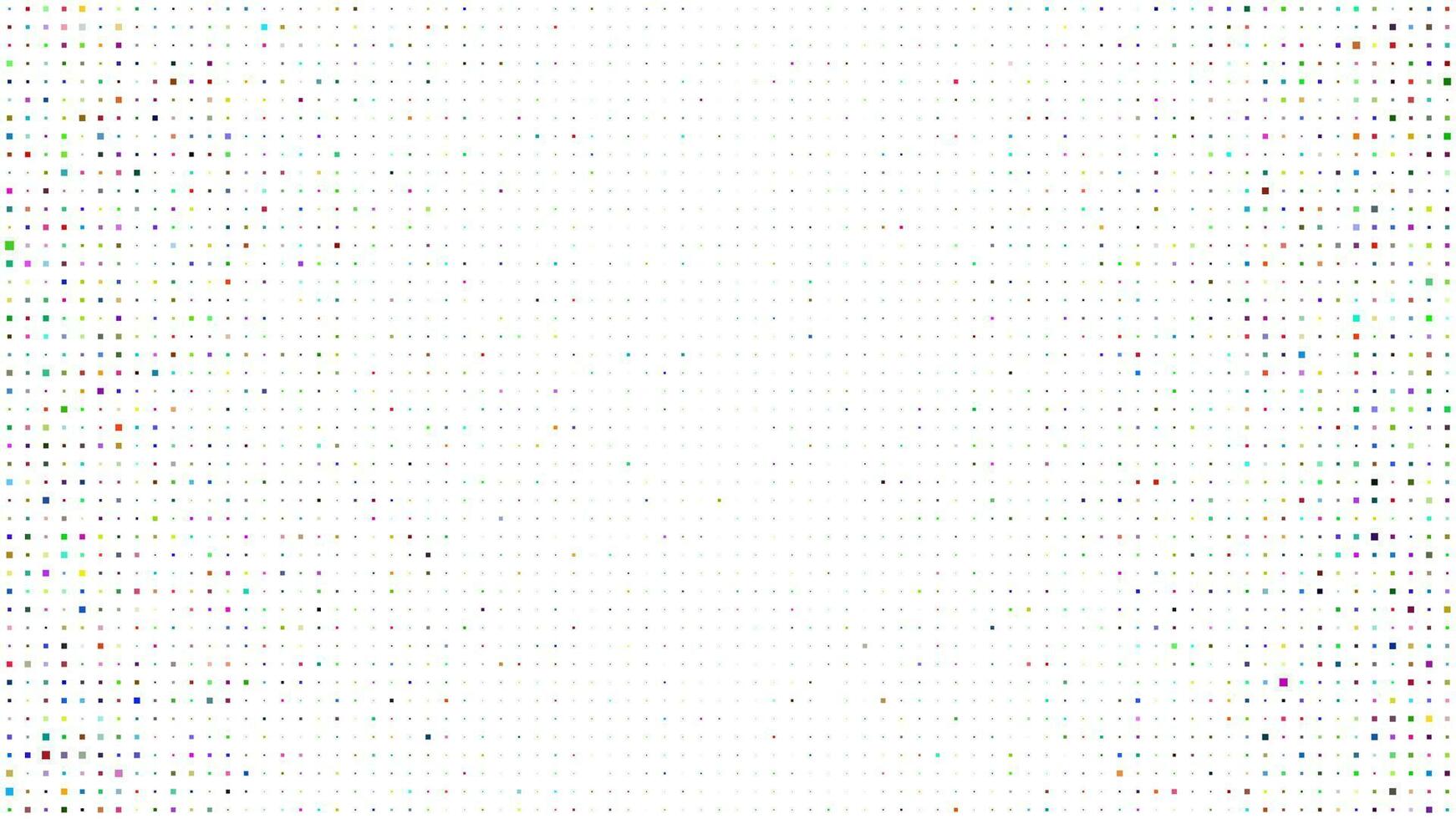 Abstract geometric background of squares. White pixel background with empty space. Vector illustration.