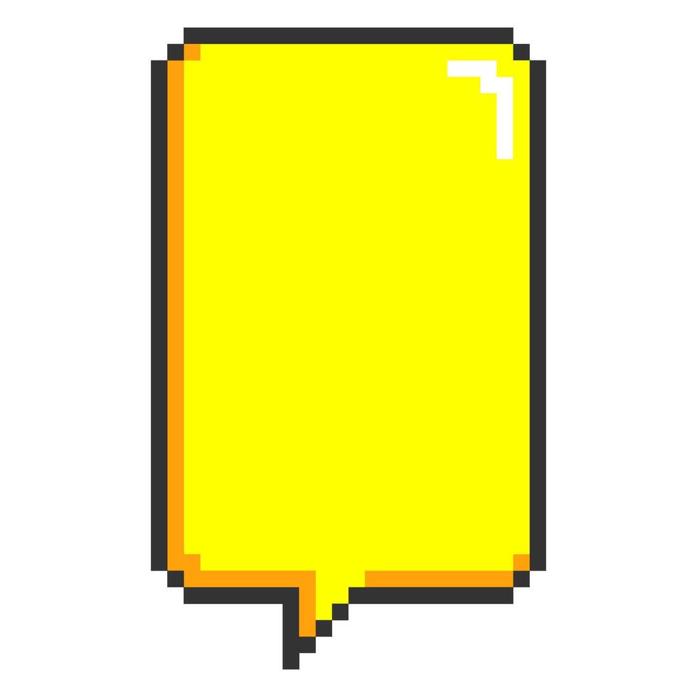 Pixel art chatt bubble speech bubble text box chatt box dialog box image vector