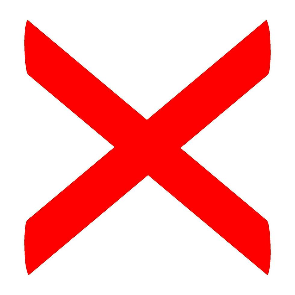 Red Cross Mark Brush Red X mark X Sign Hand Drawn Icon 28269642 Vector