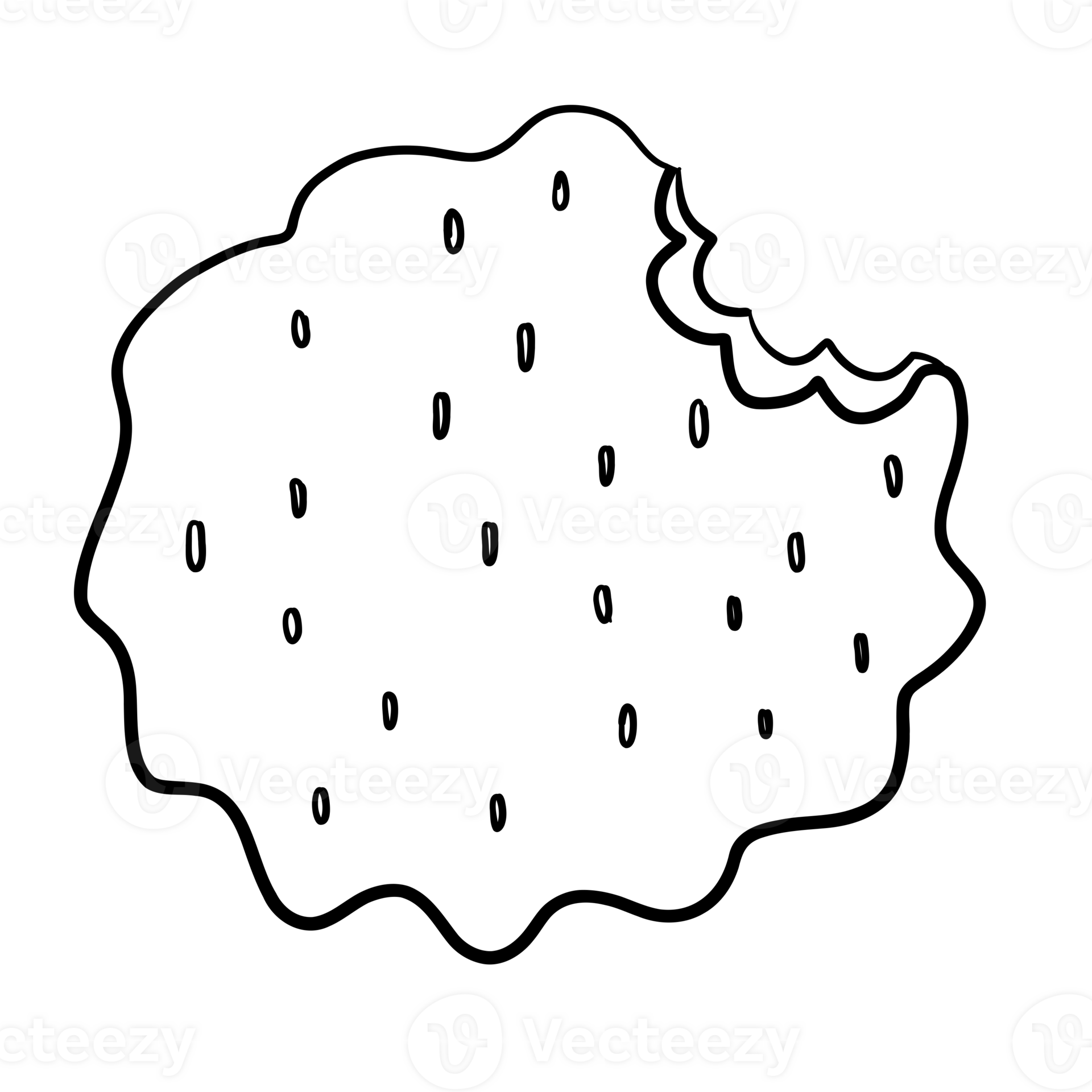 Cookies have bite marks. 28269696 PNG