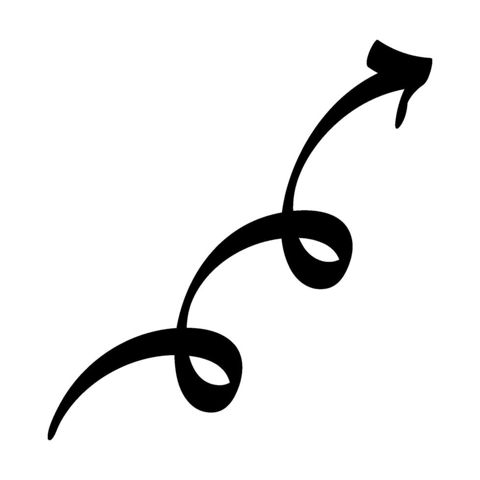 Hand Drawn Arrow Vector Icon Image