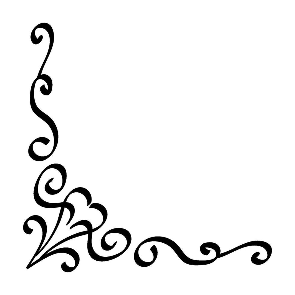 Aesthetic Islamic Corner Frame Border Decorations Ornament vector