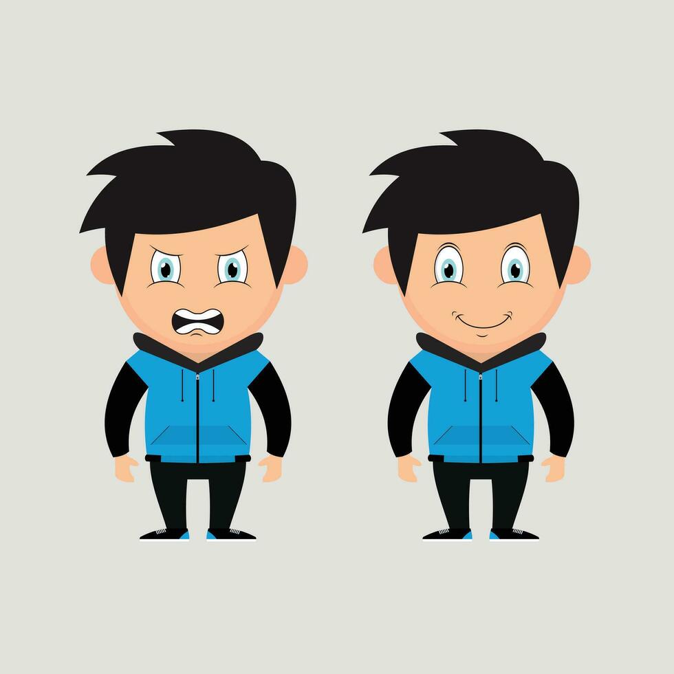 Flat Design Character Desain Karakter Flat Vector