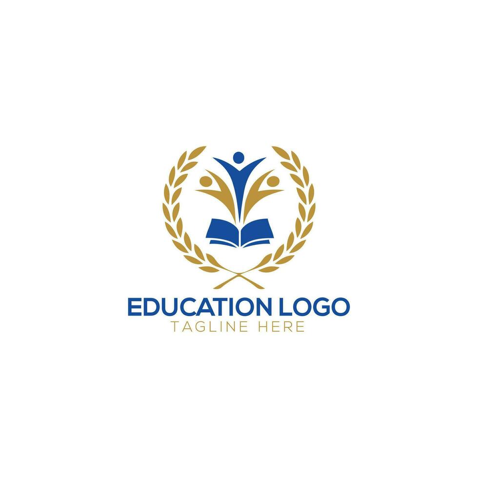 Media Education Logo technology Digital school book vector