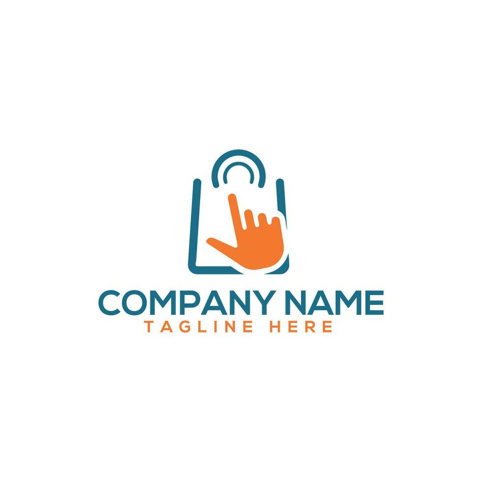Creative modern fast shopping cart logo vector