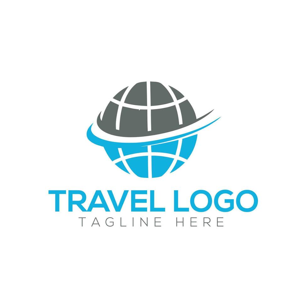 viaje logo, vacaciones, turismo, negocio viaje empresa vector