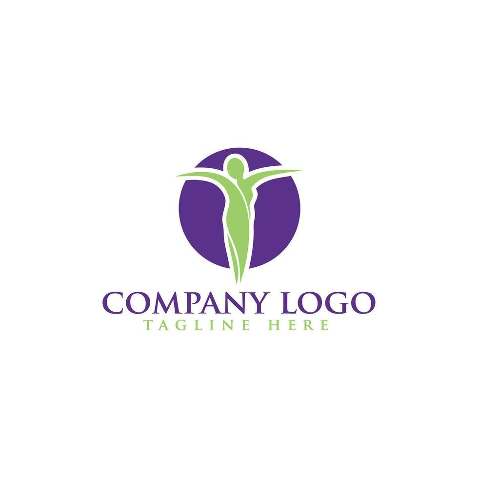 Beauty logo design with a fresh and creative abstract idea vector