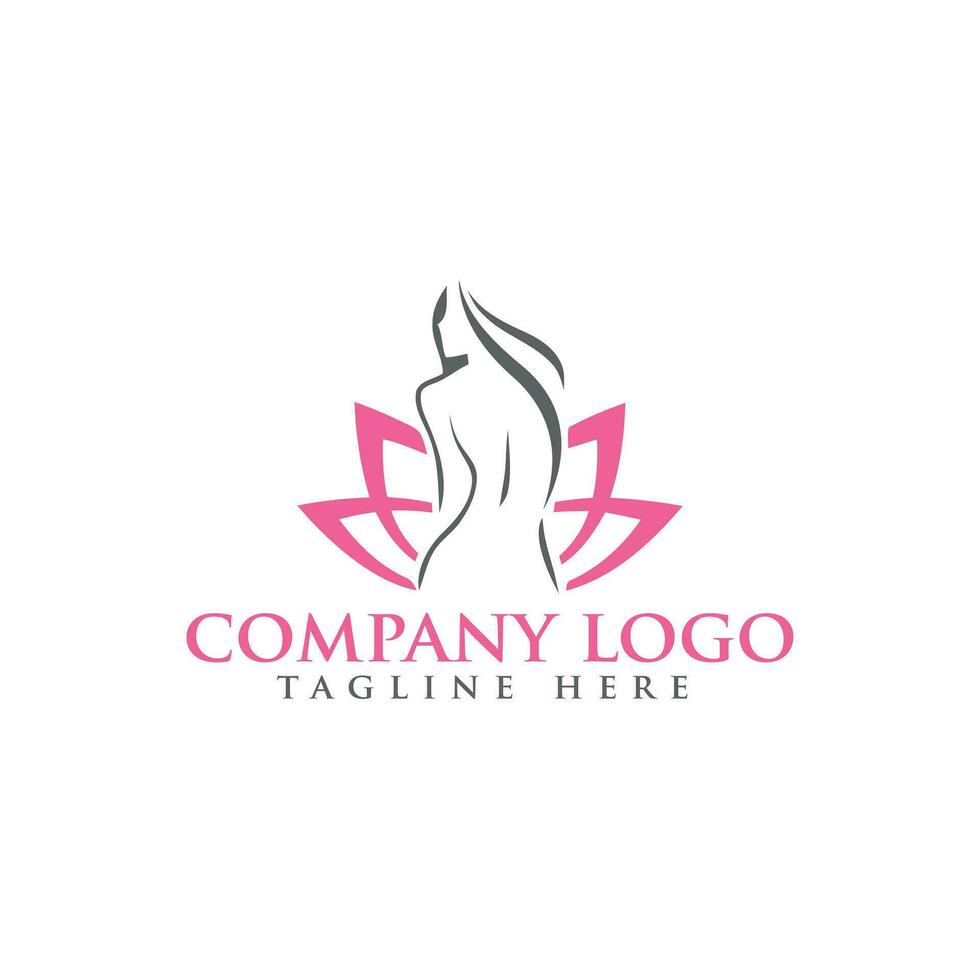 Linear lotus flower beauty spa logo design 28270013 Vector Art at Vecteezy