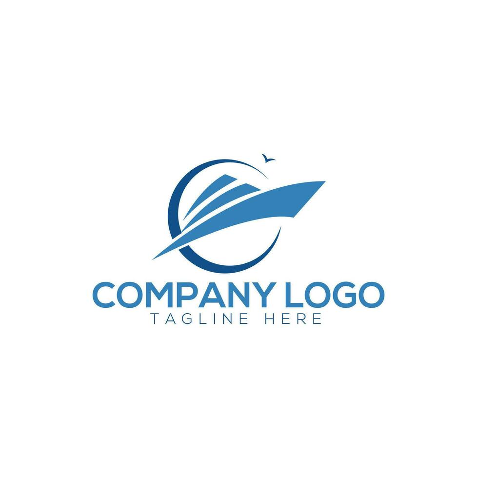 Travel agent logo design. Vector illustration