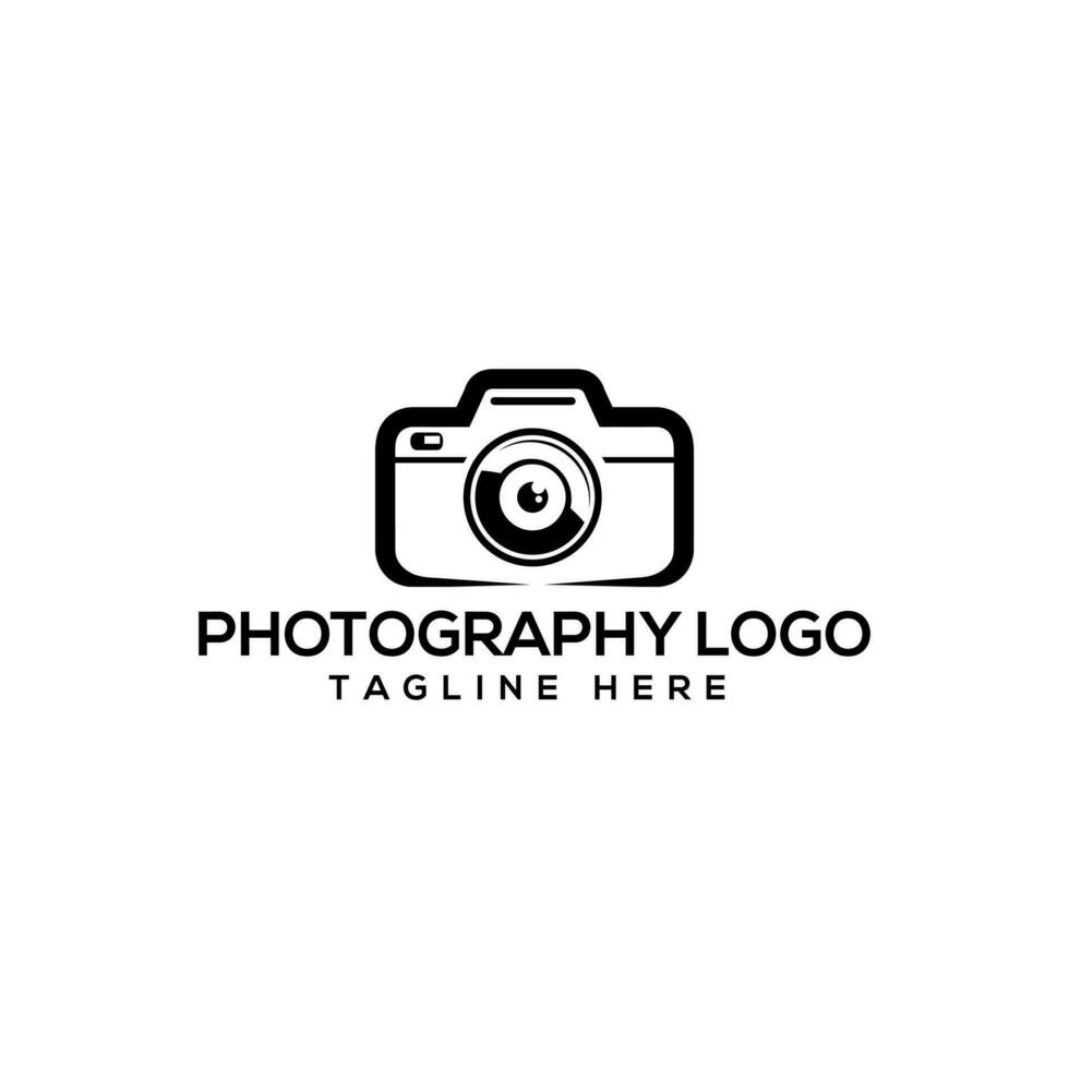 cámara lente fotografía logo vector