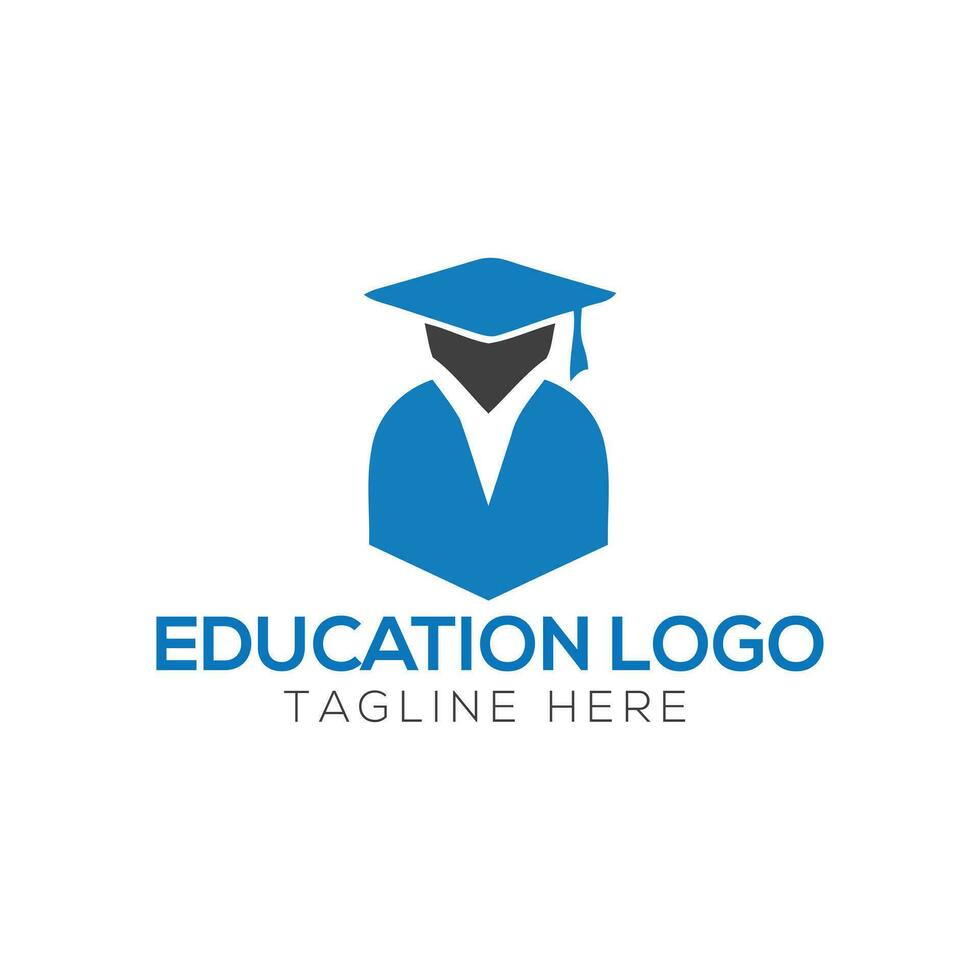 educación logo en línea clase concepto, computadora, educación humana logo , Universidad logo vector