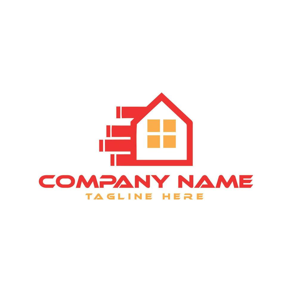 Real Estate Construction Building Logo Template vector