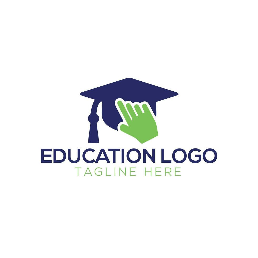 Book open like human with cap, success education logo vector