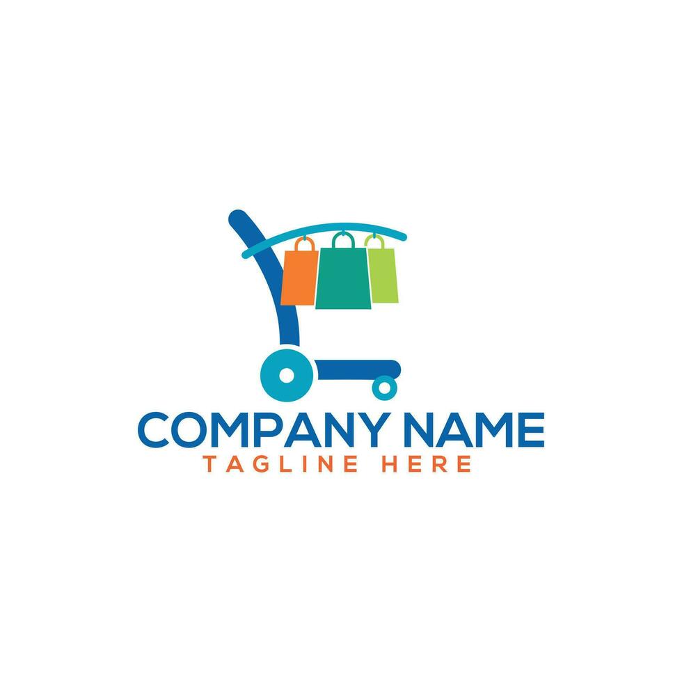 Online study logo with modern outline style and business vector