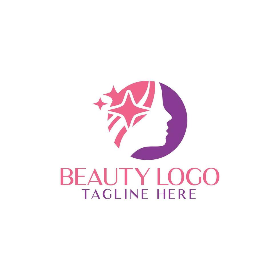 belleza naturaleza cuerpo spa logo diseño. vector