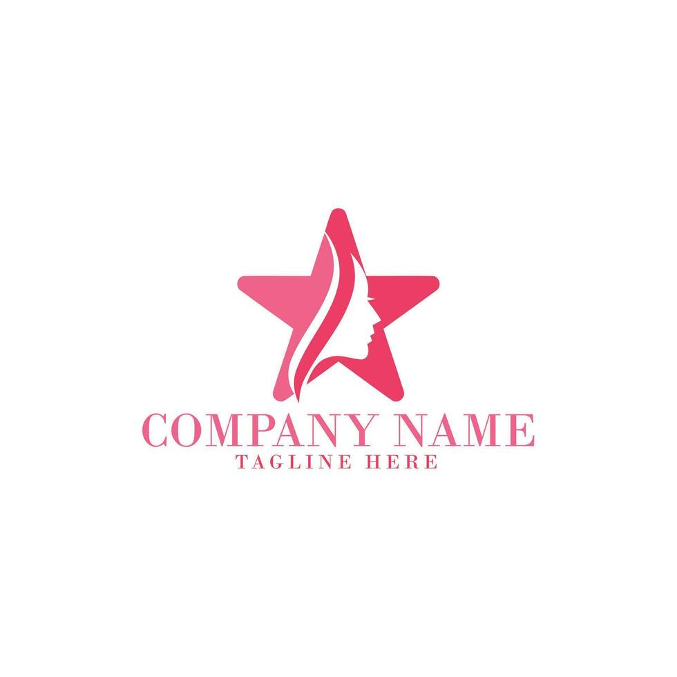 Creative fashion logo design Isolated on White Background. vector